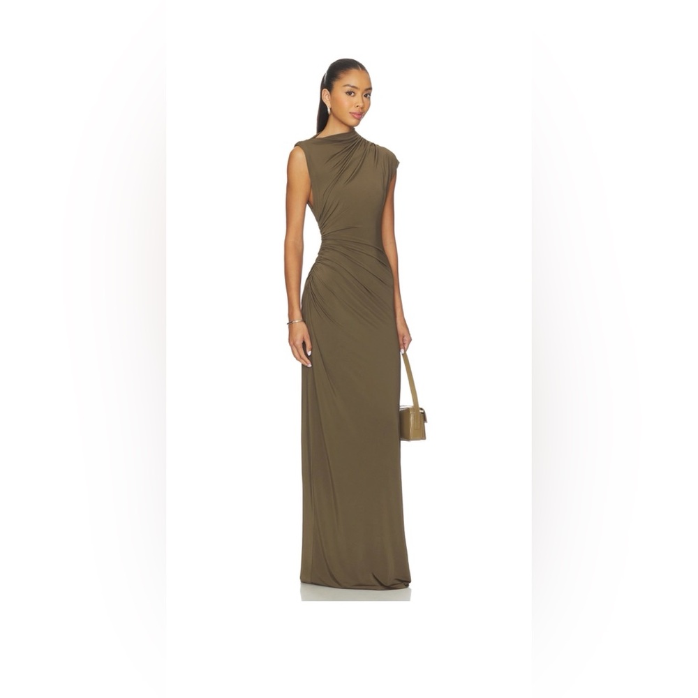 Revolve Eaves Auda gown in Olive Size medium